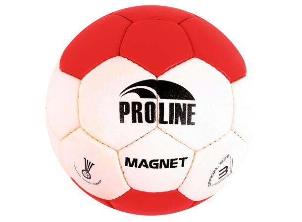 PROLINE Magnet Pro Handball Hvit/Rød 3 Kamp- og treningshåndball